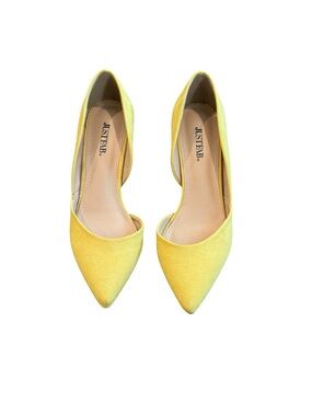 JustFab Citrus Yellow Pointed D'Orsay Flats